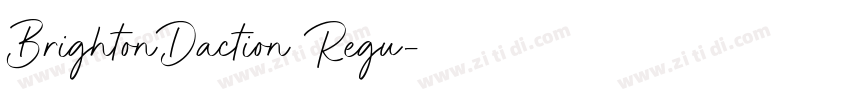 BrightonDaction Regu字体转换